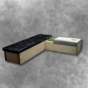 Caixote Granite Corner Obstáculo para Fingerboard Skate de Dedos com borda de Granito