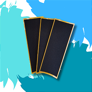 3x - Tape tradicional fundo amarelo  extra fina para Fingerboard e Skate de Dedos