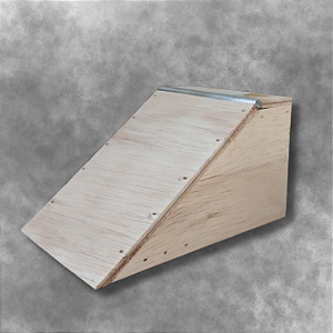 Rampa Pocket 45° com coping em alumínio para skate de dedo obstáculo para Fingerboard