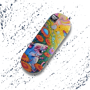 Deck "Psicodelic Rat" para Fingerboard Skate de dedo / Arte - @mvidal.artes