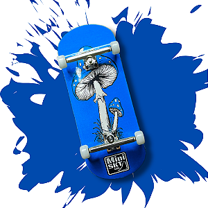 Fingerboard completo 36mm Mini SKT Co. modelo "Blue Mushroom"