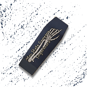 Deck linha "Old Is Cool" - modelo COFFIN "Skull Hand" para Fingerboard e Skate de Dedo