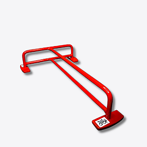Rail modelo "T" corrimão para Skate de dedo obstáculo para Fingerboard
