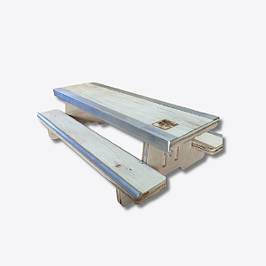Mesa Pic Nic Table POCKET 20cm Vários tipos de Grind - Obstáculo para Fingerboard e Skate de Dedo