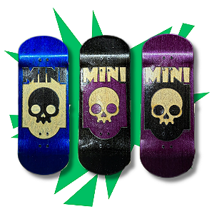 Deck Split Ply modelo "Skull Portrait" 34mm STREET-V3 MID para Fingerboard Skate de Dedos