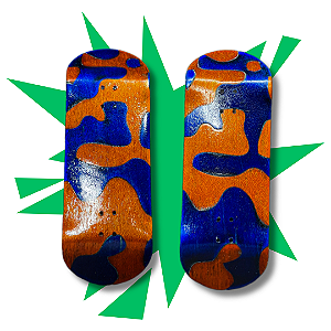 Deck Split Ply modelo "Camouflage" 34mm STREET-V3 MID para Fingerboard Skate de Dedos