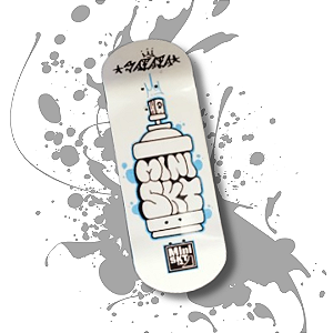 Deck "Spray" 34 ou 36mm STREET-V3/MID - arte feita pelo Designer Yago da @b_studioslab  de São Paulo - SP
