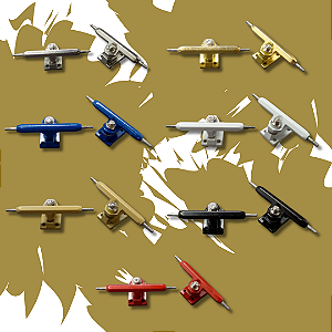 Trucks 36mm PRO HEX 4.0 com bushings, pivot cups e porca auto block em Várias Cores