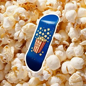 Deck "Pop Corn" 34 ou 36mm STREET-V3/MID - arte feita pelo artista e fingerboarder Gabriel Olivetti @fb_no_jardim