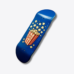 Deck "Pop Corn" 34 ou 36mm STREET-V3/MID - arte feita pelo artista e fingerboarder Gabriel Olivetti @fb_no_jardim