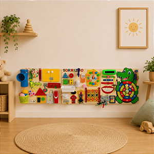 Painel Triplo Equador - com 138x40cm