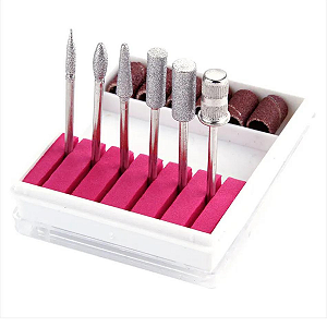 Kit 6 Brocas + 6 Lixas Refil Para Lixadeira Elétrica