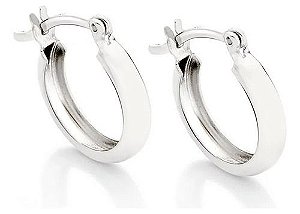 Brinco Argola Folheado A Platina