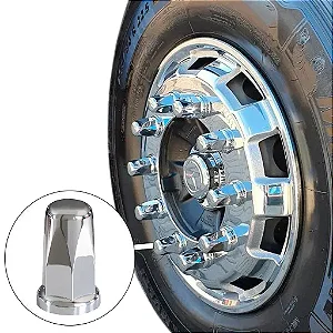 Capa de Porca Sextavada 27 Cromada - Kit com 20 Unidades