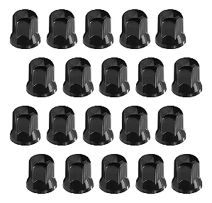 Capa de Porca Sextavada 30 Black - Kit com 20 Unidades