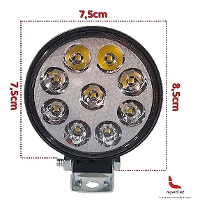 Par Farol Auxiliar LED 27W Maozinha Slim