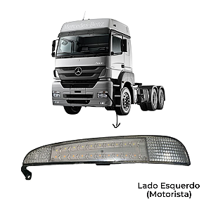 Lanterna de LED Dianteira Pisca e Lanterna Mercedes Axor LE (Lado Motorista)