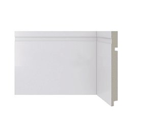 Rodapé de Poliestireno 480 Santa Luzia 15cm Branco - RP 480 Branco - 16mm x 15cm x 2.40m