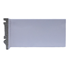 Rodapé de Poliestireno Liso Branco 10cm - GR100L Branco