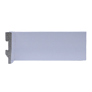 Rodapé de Poliestireno Liso 7cm Branco - GR70LS Branco - 15mm x 7cm x 2.25m