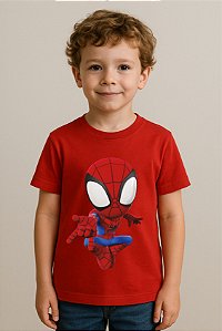 Camiseta Infantil Homem-Aranha