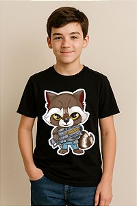 Camiseta Infantil Rocket Raccoon