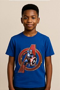 Camiseta Infantil Capitão America