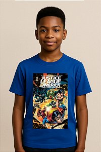 Camiseta Infantil Hérois Liga Da Justiça