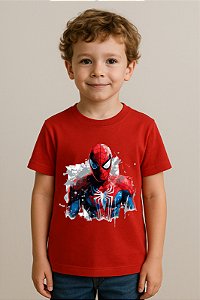 Camiseta Infantil Homem-Aranha