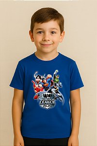 Camiseta Infantil Liga Da Justiça