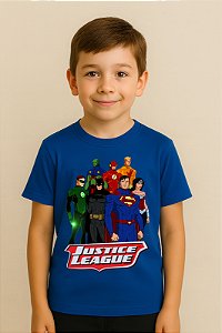 Camiseta Infantil Liga Da Justiça