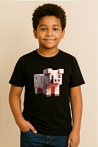 Camiseta Infantil Minecraft