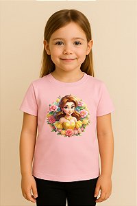 Camiseta Infantil Princesa Bela