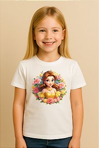 Camiseta Infantil Princesa Bela