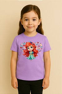 Camiseta Infantil Princesa Ariel