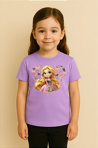 Camiseta Infantil Princesa Rapunzel