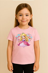 Camiseta Infantil Princesa Rapunzel