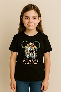 Camiseta Infantil Turma Do Mickey Mouse Animal Kingdom