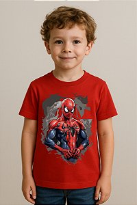 Camiseta Infantil Homem Aranha