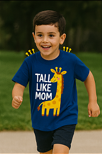 Camiseta Infantil Orelinhas Girafa