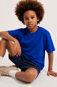 Camiseta Infantil Básica Azul Royal