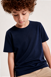 Camiseta Infantil Básica Azul Marinho