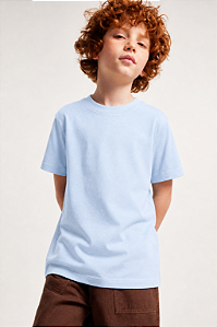 Camiseta Infantil Básica Azul Bebê