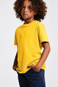 Camiseta Infantil Básica Amarela
