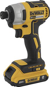 Parafusadeira de impacto 1/4", DCF7871D2-BR, 20 V, acompanha 2 baterias e carregador, DEWALT