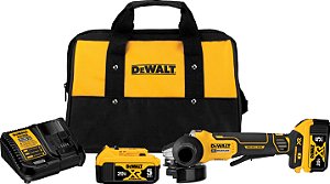 Esmerilhadeira angular 5", com bateria e carregador, DCG413P2-BR, DEWALT