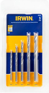Jogo de brocas para concreto, com ponta de metal duro, 4 mm a 10 mm, com 5 peças, IW5305 IRWIN
