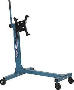 Suporte móvel para auxiliar na manutenção de motores, até 450 kgf (0,45 tf), rodas de ferro, azul, SMM-3, MARCON