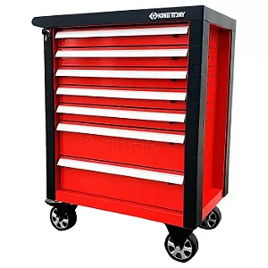 Carrinho para Ferramentas Vermelho Starter com 7 Gavetas KINGTONY-87B36-7BA