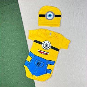 BODY TEMÁTICO MINIONS +  TOUCA